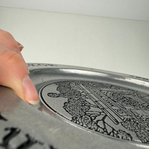 Vtg 87 Pewter Marywood College University Souvenir Collectible Plate Ambassadors - Picture 15 of 15